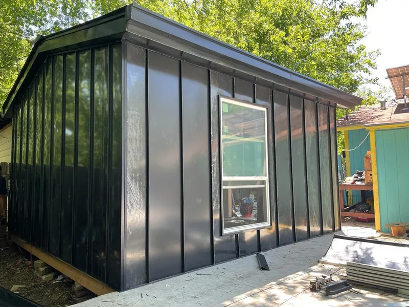 Black standing seam metal wall panels for Metal Roof Installation in Coral Gables